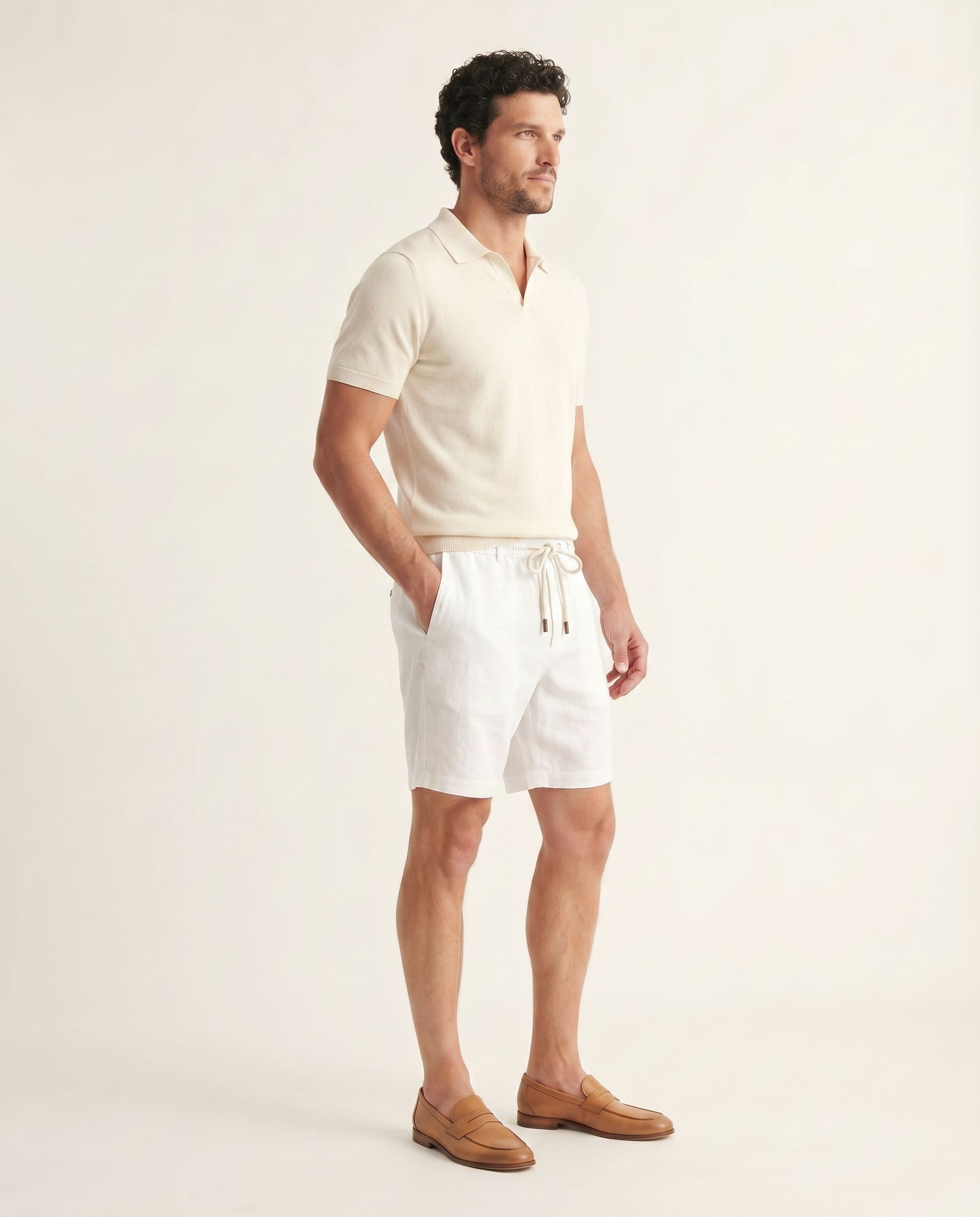 Luca Verne -100% Linen Shorts